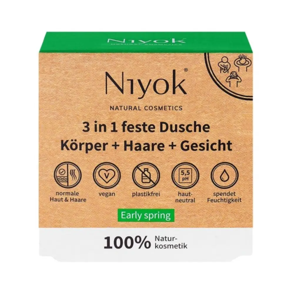 [NY001] Shampoing-Douche Solide 3 en 1 - Early Spring - bio